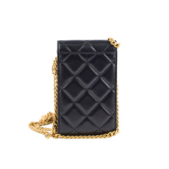 Chanel Vertical Phone Pouch Black