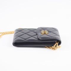 Chanel Vertical Phone Pouch Black