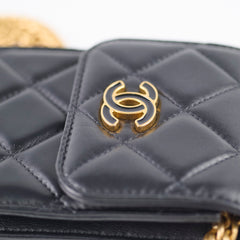 Chanel Vertical Phone Pouch Black