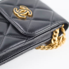 Chanel Vertical Phone Pouch Black