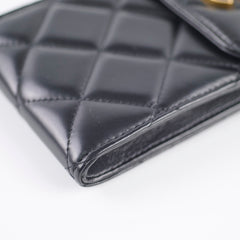 Chanel Vertical Phone Pouch Black