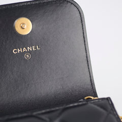 Chanel Vertical Phone Pouch Black