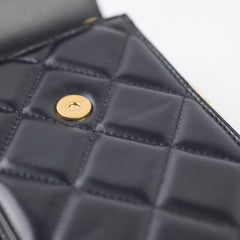 Chanel Vertical Phone Pouch Black