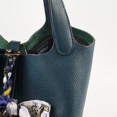 Hermes Picotin 22 Clemence Vert Cypress - Stamp D