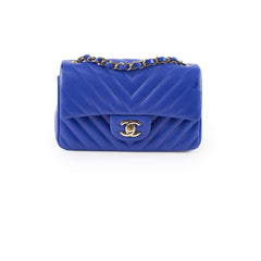 Chanel Mini Rectangular Chevron Blue- Series 24