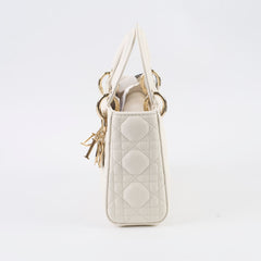 Christian Dior Mini Lady Dior White