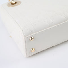 Christian Dior Mini Lady Dior White