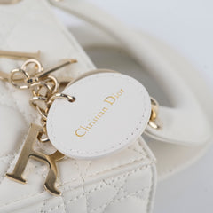 Christian Dior Mini Lady Dior White