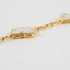Van Cleef & Arpels Vintage 5 Motifs Alhambra Mother of Pearl MOP Bracelet