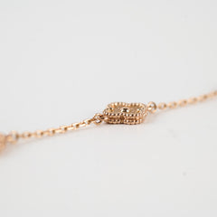 Van Cleef & Arpels 6 motif Sweet Alhambra Pink Gold Bracelet