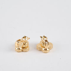 Van Cleef & Arpels Vintage Alhambra Guilloche Earrings