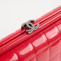 Chanel Red Patent Chocolate Bar Clutch