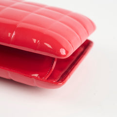 Chanel Red Patent Chocolate Bar Clutch
