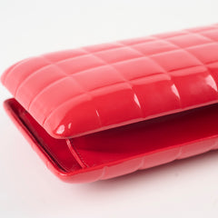 Chanel Red Patent Chocolate Bar Clutch