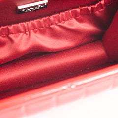 Chanel Red Patent Chocolate Bar Clutch