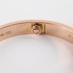 Cartier Classic Love with 4 Diamonds Rose Gold Size 17 Bracelet