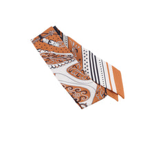 Hermes Festival des Amazones Bandana Silk Twilly Black/Tan