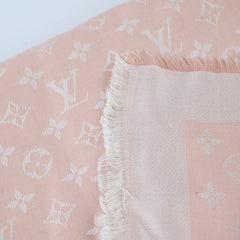 Louis Vuitton Silk Wool Rose Poudre Scarf
