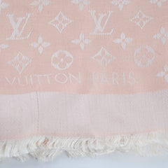 Louis Vuitton Silk Wool Rose Poudre Scarf