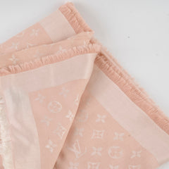 Louis Vuitton Silk Wool Rose Poudre Scarf