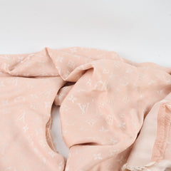 Louis Vuitton Silk Wool Rose Poudre Scarf