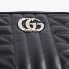 Gucci GG Marmont Mini Chevron leather Black