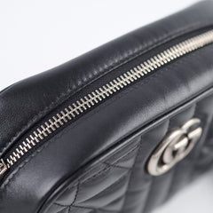 Gucci GG Marmont Mini Chevron leather Black