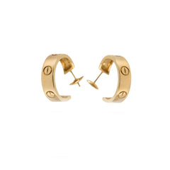 Cartier Love Classic Earrings Yellow Gold