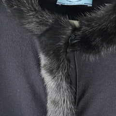 Prada Mink Black Cardigan Size 44
