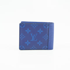 Louis Vuitton Multiple Wallet Pacific Taiga Blue Monogram