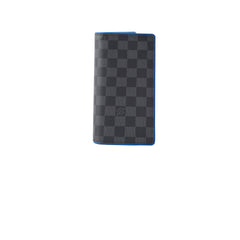 Louis Vuitton Brazza Wallet Damier Graphite Bleu Neon