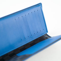 Louis Vuitton Brazza Wallet Damier Graphite Bleu Neon