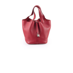 Hermes Picotin 22 Rouge Garance Q Square