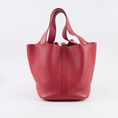 Hermes Picotin 22 Rouge Garance Q Square