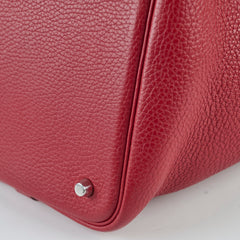 Hermes Picotin 22 Rouge Garance Q Square