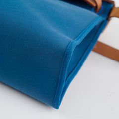 Hermes Herbag 31 Blue/Natural PHW - Stamp X