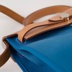 Hermes Herbag 31 Blue/Natural PHW - Stamp X