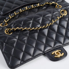 Chanel Medium Classic Flap Black Caviar GHW 24 Series