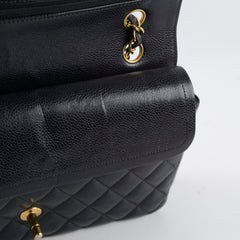 Chanel Medium Classic Flap Black Caviar GHW 24 Series