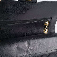 Chanel Medium Classic Flap Black Caviar GHW 24 Series