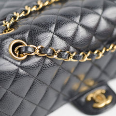Chanel Medium Classic Flap Black Caviar GHW 24 Series