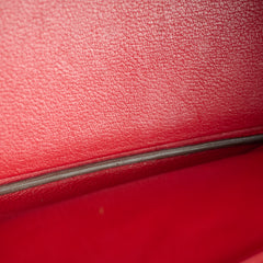 Hermes Birkin 30 Rouge Casaque Epsom A stamp