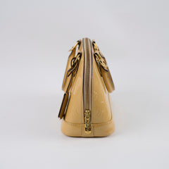 Louis Vuitton Alma BB Patent Beige