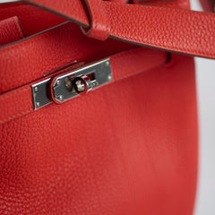 Hermes So Kelly 22 Clemence Rouge Tomato- O Stamp