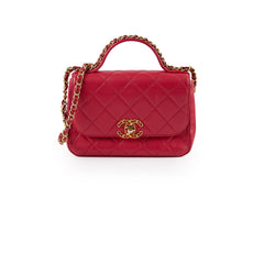 Chanel Seasonal Top Handle Crossbody Red (28 Series)