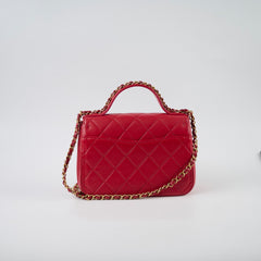 Chanel Seasonal Top Handle Crossbody Red (28 Series)