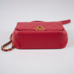 Chanel Seasonal Top Handle Crossbody Red (28 Series)