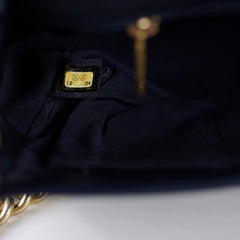 Chanel Woven Boy New Medium Navy
