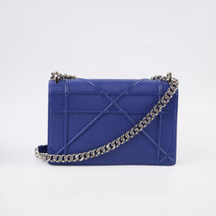 Christian Dior Diorama Medium Navy Grained