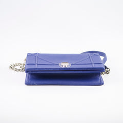 Christian Dior Diorama Medium Navy Grained